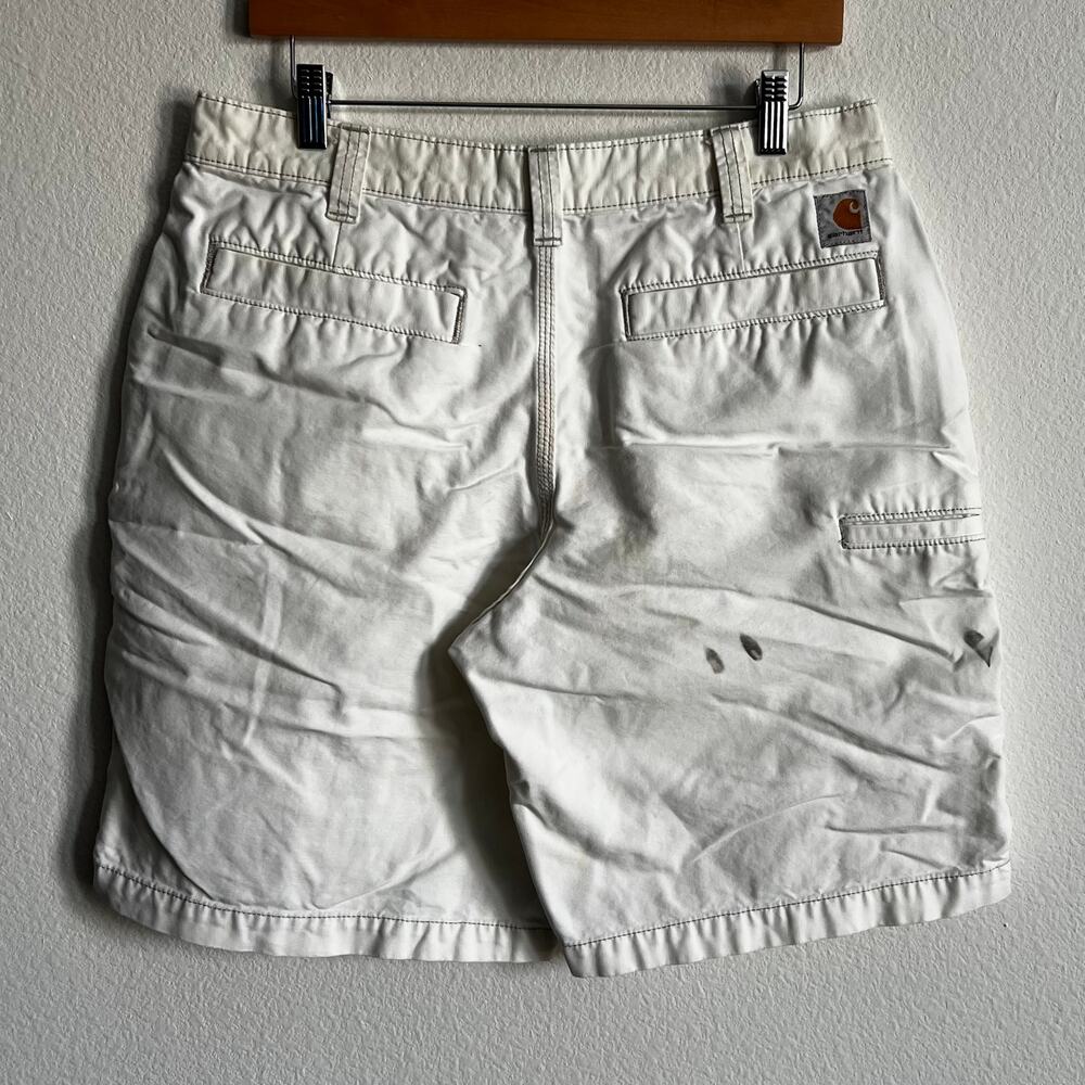 Carhartt white work wear carpenter shorts